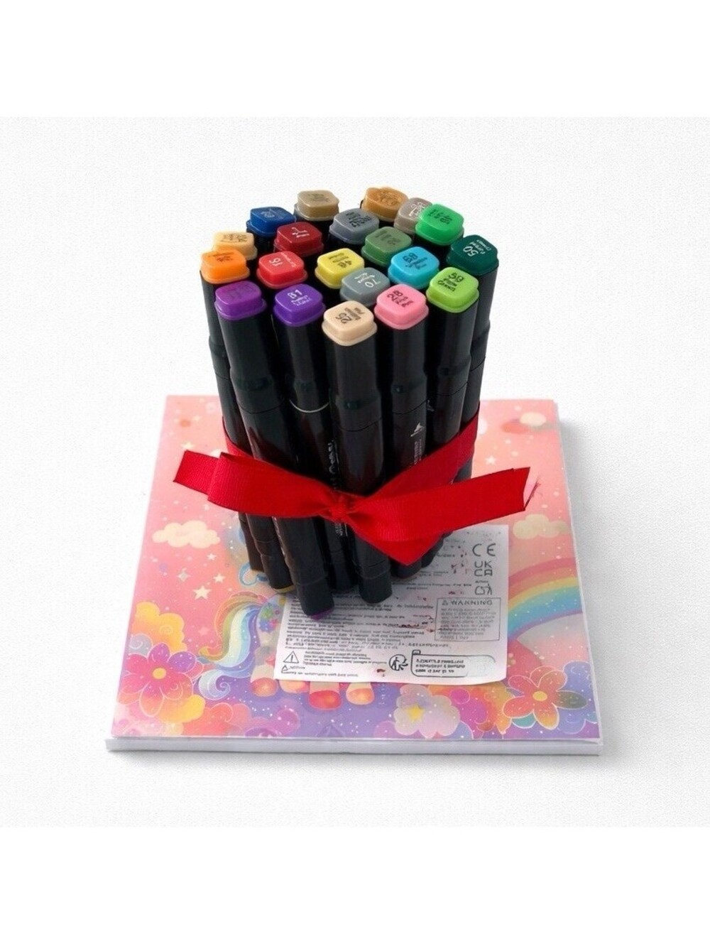 Unicorn Art Gift Set 20 Alcohol Markers Coloring Book Kids New